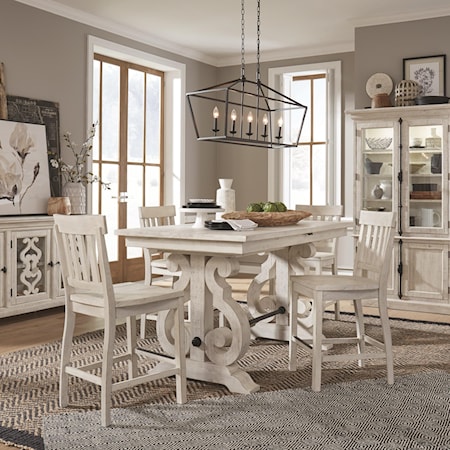 5-Piece Counter Height Dining Table Set